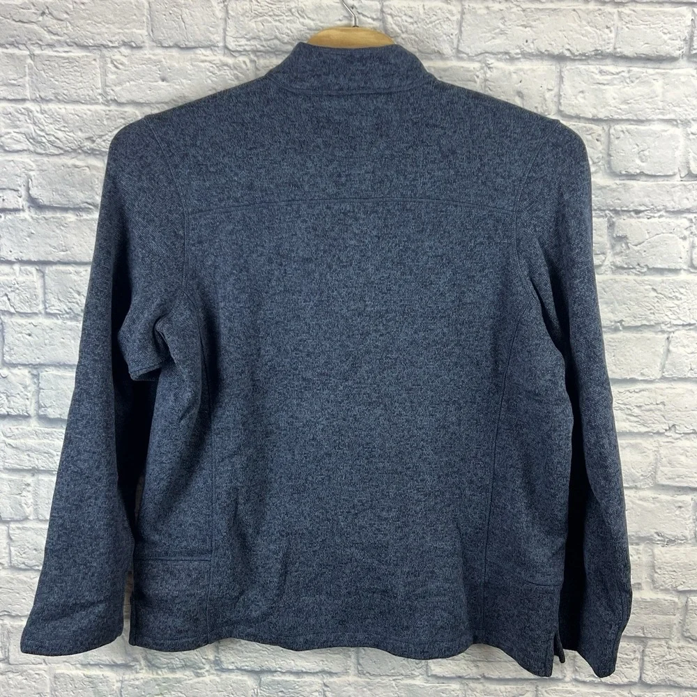 Woolrich‎ Men Blue Angler 1/4 Zip Pocket Fleece Pullover Sweater Jacket 2XL XXL